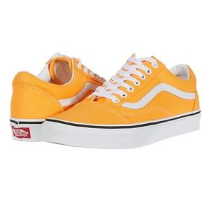 Vans Old Skool Neon Blazing Orange Low Top Size 8